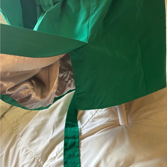 Green Double-Breasted Women's Coat - Picture 10 of 14